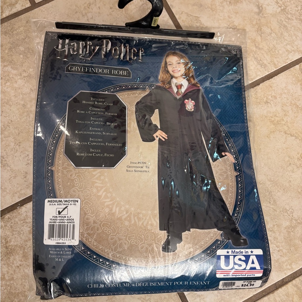 Gryffindor Robe Kids Size Medium